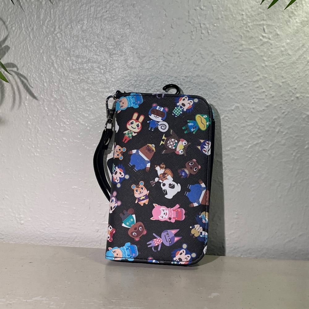 NEW Animal Crossing phone tech wallet with strap and dust bag